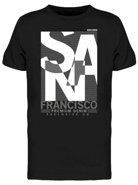 

Poster: San Francisco Tee Men's -Image by Shutterstock, White;black
