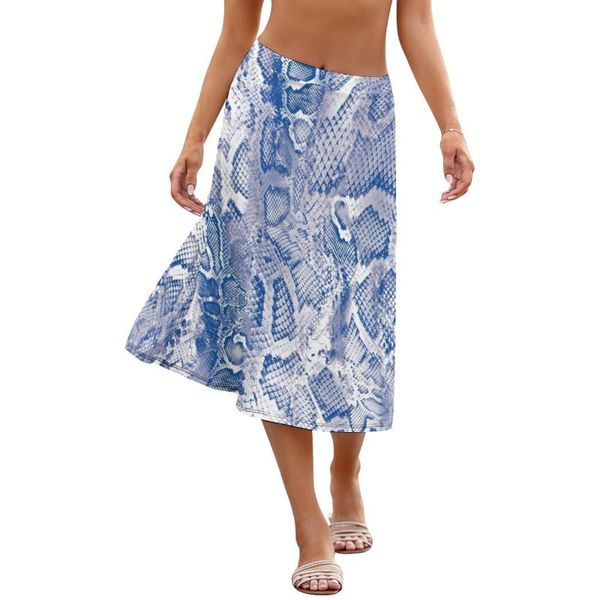 

skirts snakeskin skirt pattern daily women spandex simple midi, Black