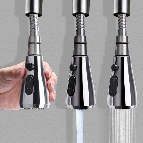 

water faucet nozzle dual mode adjustable pull out sink filter diffuser 360 degree rotating kitchen shower accessories faucets