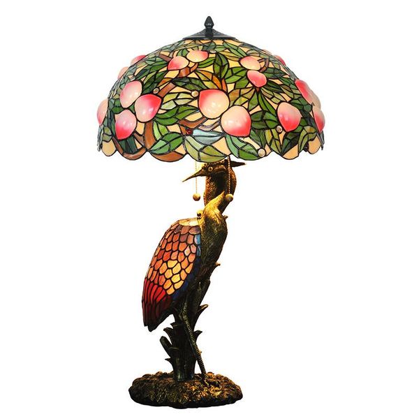 

table lamps nordic stained glass art deco home decorative large chinese vintage lamp light luxury for living room bedroom restaurant