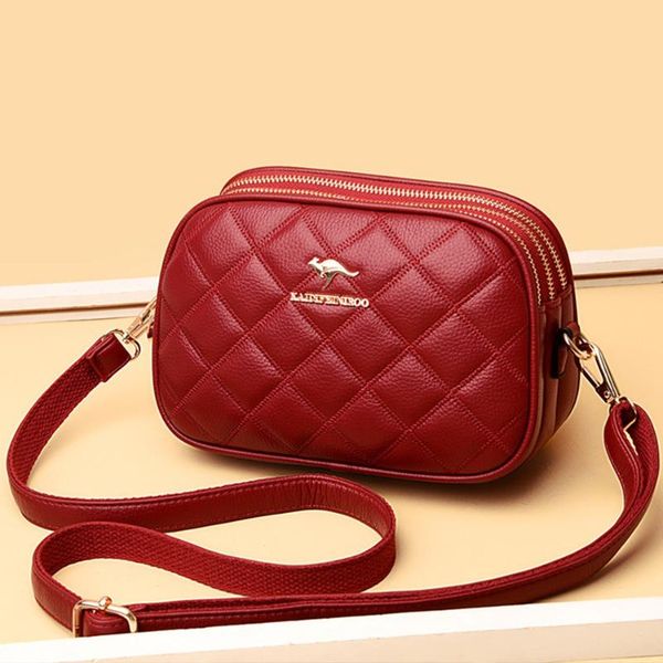 

evening bags designer soft leather shoulder crossbody for women diamond luxury handbag purses 3 layers fashion ladies totes coin purse