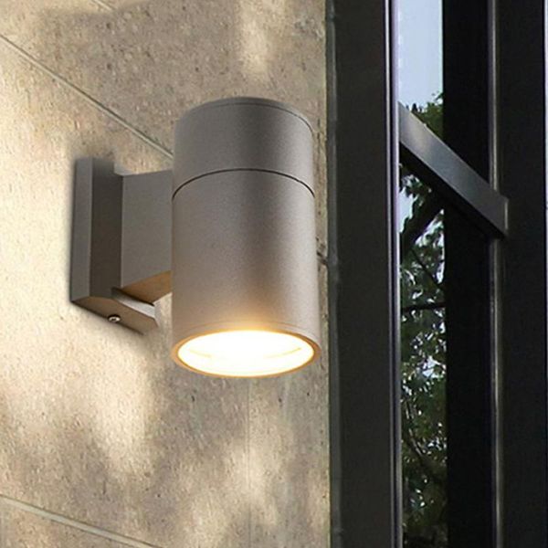 

thrisdar 6w 12w outdoor waterproof led porch light single head cylinder balcony corridor el villa exterior wall lamps