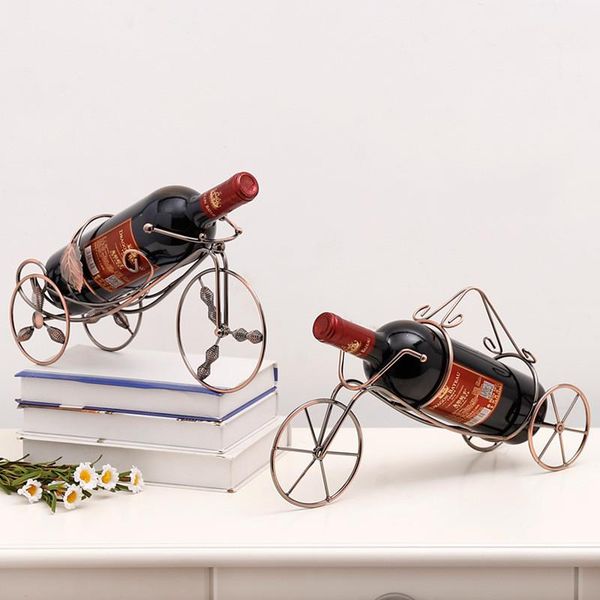 

ice buckets and coolers metal red wine rack creative european living room practical storage holders cabinet bottle display iron art decorati