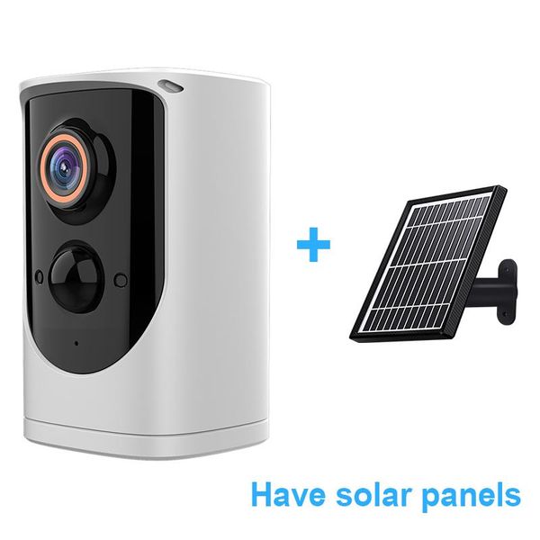 

cameras 1080p wifi wide angle lens camera weatherproof ip 65 with solar panels night vision home security protection outdoor cam