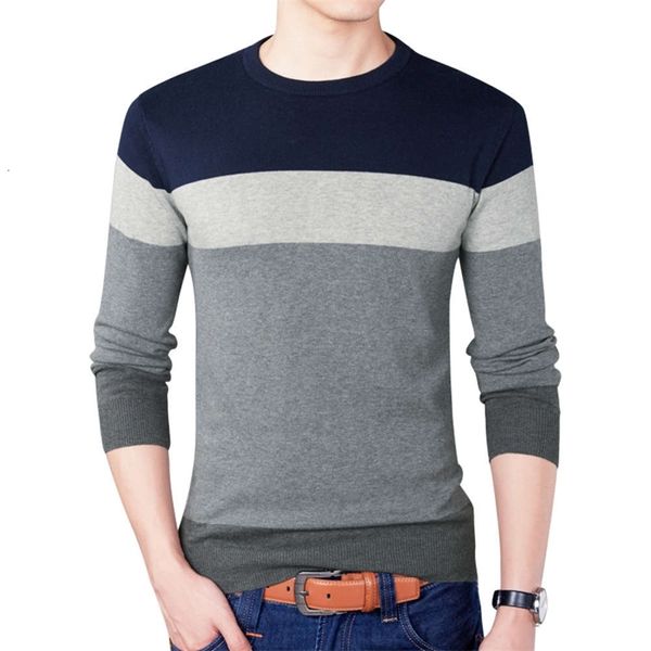 

men's sweaters sweatshirt casual pure cotton slim fit sweater knitted bottomcoat wear tokf, White;black