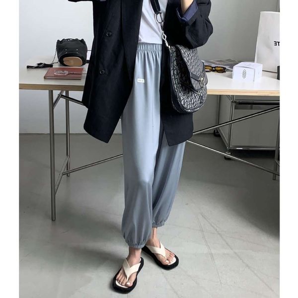 

nantao fairy's cool pants with wide legs and sagging feeling, Gray