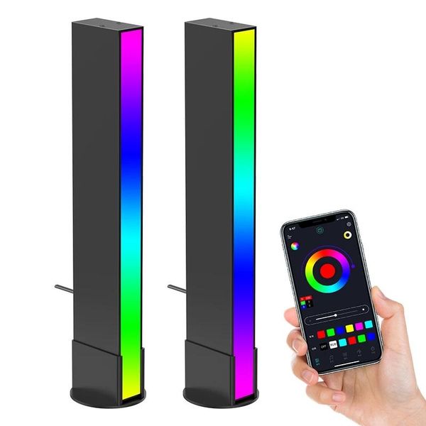 

flash heads gl01 rgb smart led light bars ambient with 1600 colors pickup rhythm music sync kit for parties singing etc