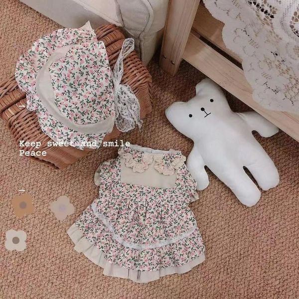 

dog apparel spring section broken flower skirt fairy wind pomeranian cup puppy yorkshire cat dress bichon shirt