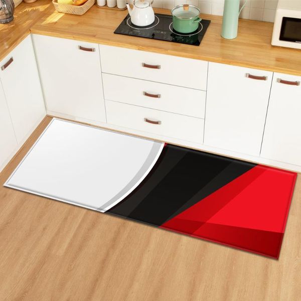 

carpets mat in the bathroom kitchen carpet home bedroom entrance doormat modern 3d pattern decoration hallway anti-slip long floor rug