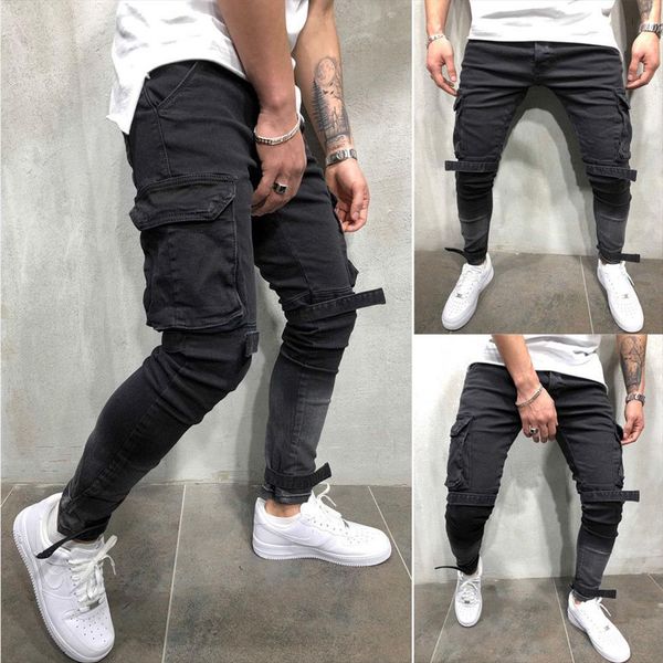 

slim fit urban pockets pleated women pant army long trousers hip hop cool cargo black pants plus size 4xl