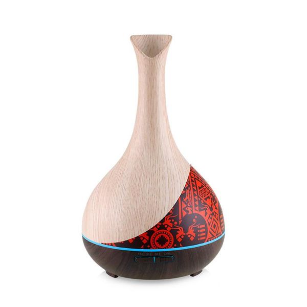 

essential oils diffusers wood grain 300ml oil diffuser ultrasonic whisper quiet cool mist humidifier with colorful night light