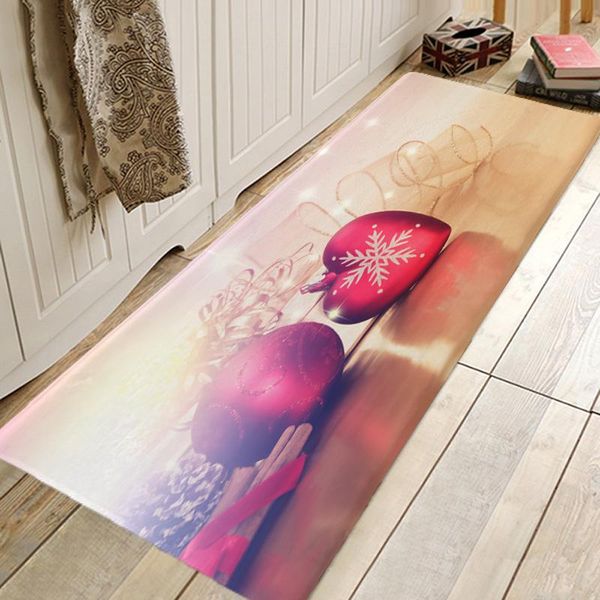 

christmas tree gift fireplace hallway carpets kitchen entrance door mat anti-slip floor rug bathroom area