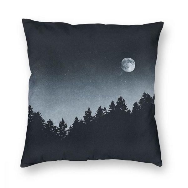 

cushion/decorative pillow under moonlight throw cover polyester cushions for sofa nature forest landscape custom cushion covers