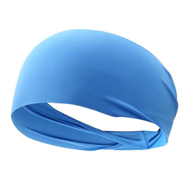 

men women sweatband gym cycling for running sports headband jogging quick drying cross training moisture wicking ultra thin yoga caps & mask, Black