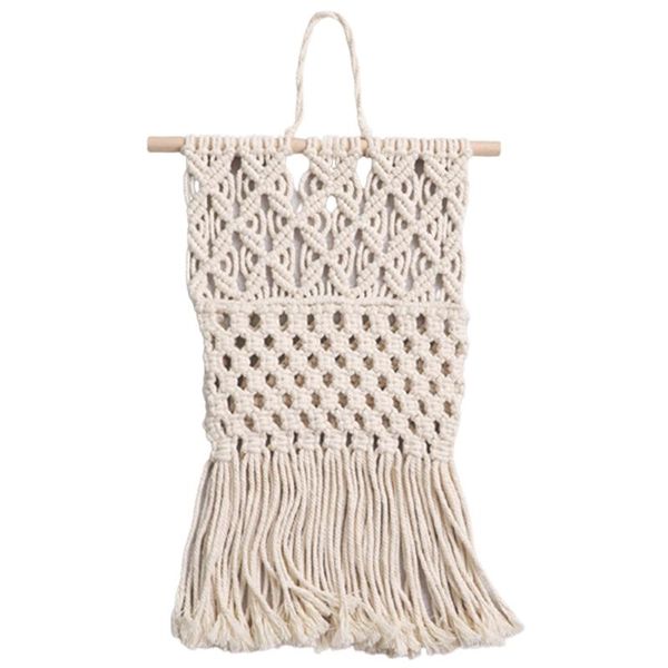 

wall-mounted magazine storage box, mail rack, cotton woven hanging bag, tapestry geometric decoration bags