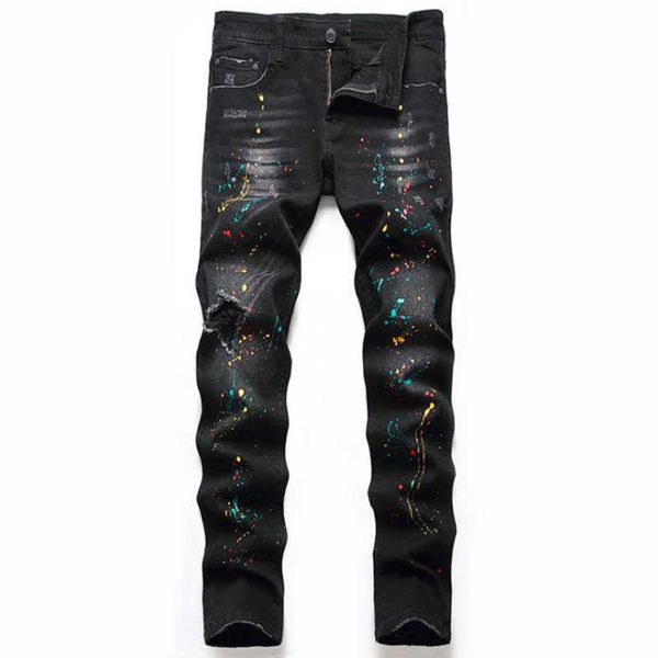 

men's straight and slim fit jeans, casual, black, size 422022 fall collection, Blue