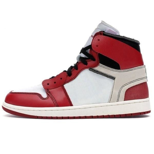 

men women basketball shoes jumpman 1 1s high white chicago sneakers original box