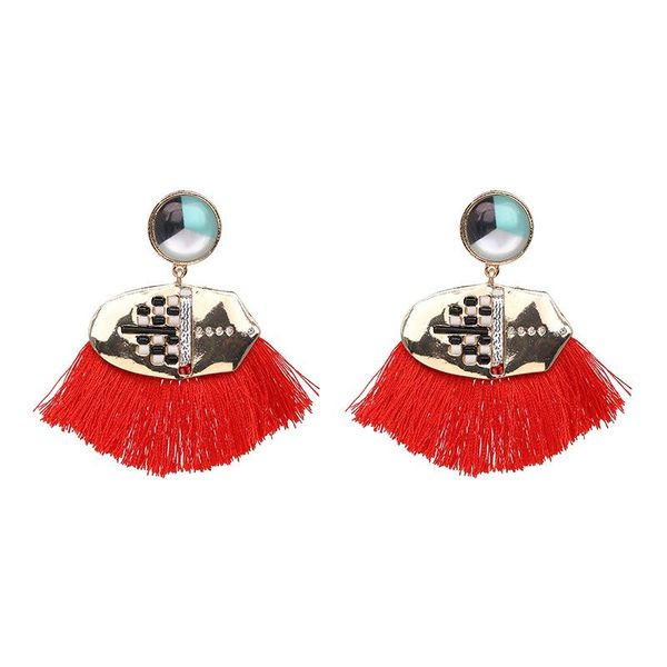 

dangle & chandelier 2021 drop earrings fashion bohemian women long tassel earring jewelry women's jewelry,gift, Silver