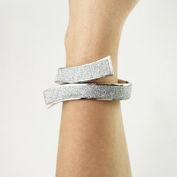 

bangle european and american style fashion ladies punk simple elegant sequin open bracelet jewelry exquisite gifts for women, Black