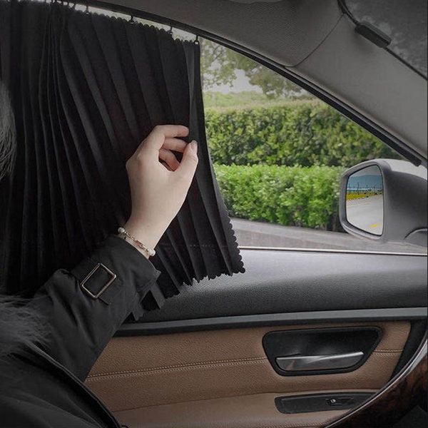 

car sunshade magnetic side window curtain summer sunscreen curtains insulation retractable shade cover exterior accessories