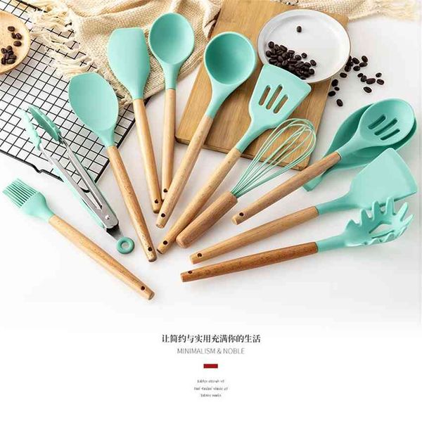 

pieces silicone cooking kitchenware of set tools 12