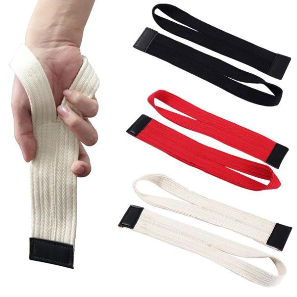 

pair weightlifting wrist strap anti-slip support for gym deadlifts bodybuilding crossfit strength training fitness equipment, Black;red