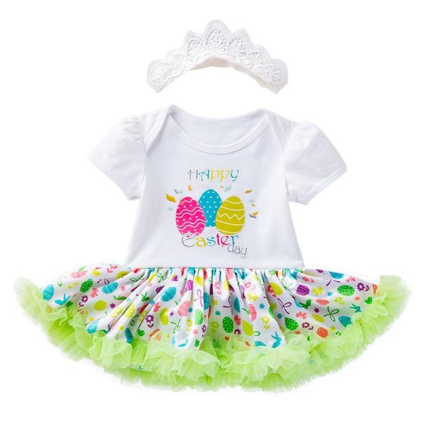 

girl's dresses baby girl dress casual polyester clothes spring lovely kid girls soft hand feeling easter egg short sleeve romper prince, Red;yellow