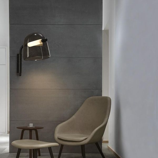 

pendant lamps nordic bedside small chandelier designer glass leather restaurant bar light luxury art belt lamp