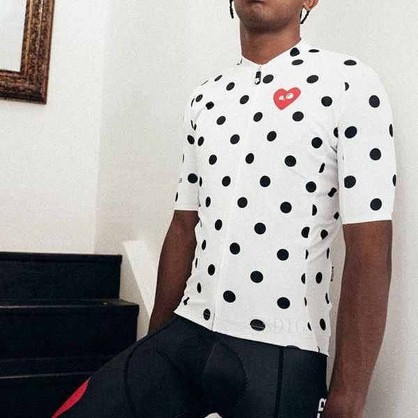 

racing sets cycling suit 2022 spring limited edition short sleeved bicycle jersey and bib shorts black dot cycle wear men traje de ciclismo, Black;blue