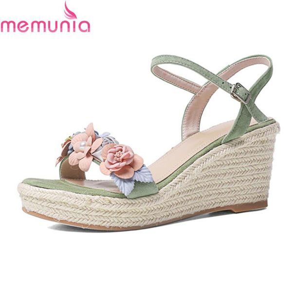 

arrival summer women sandals sheepskin pumps fashion wedges platform party shoes, Black