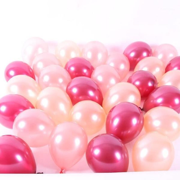 

party decoration 10/20/30pcs 5inch rose gold wine red pearl latex balloon birthday wedding baby shower po props1