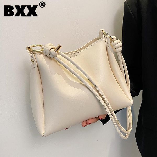 

[bxx] ladies vintage pu leather bags women 2021 fashion simple chain shoulder hand bag lady trend handbags purses hr21 cross body