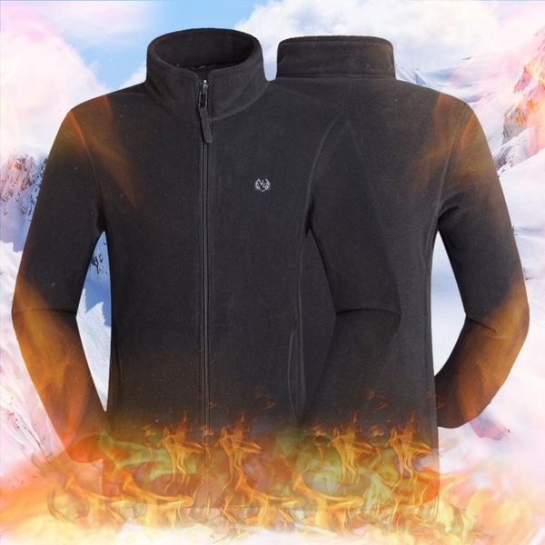 

men's jackets 2021 winter fleece jacket parka coat men autumn casual solid outwear thick warm bomber military #t2g, Black;brown