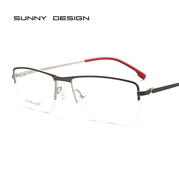 

fashion sunglasses frames sunny spot wholesale men eyeglasses korean computer prescription optical for male eyewear clear lens eye glasses f, Black