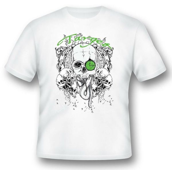 

target skulls 298 gun sight scope black or white tee, White;black
