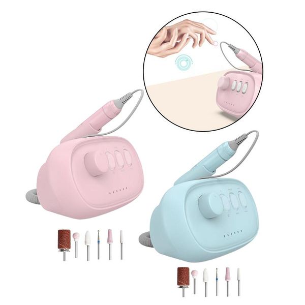 

nail drill & accessories 30000rpm protable machine kit electric polisher charging manicure pedicure for bits set beauty device