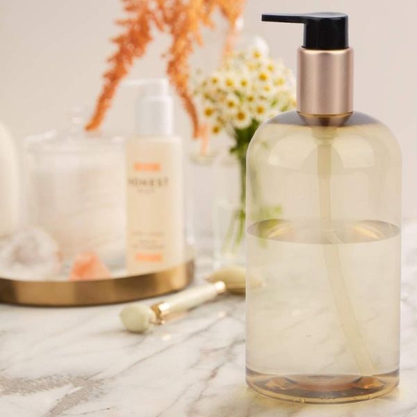 

storage bottles & jars 2pcs 300ml 500ml empty pump lotion dispenser refillable containers for shampoo and conditioner