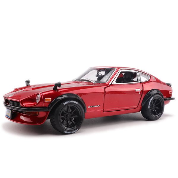 

118 simulation alloy classic sports car model for nissan datsun 240z with steering wheel control front toy for children
