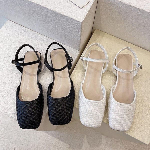 

sandals 2021 women summer fashion british style mary jane shoes, Black