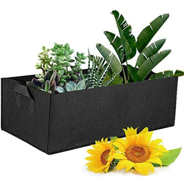 

planters & pots felt bags rectangle plantres fabric planter pouches planting grow ourdoor garden backyard pot container