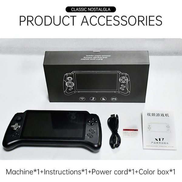 

portable game players for android 7.0 handheld console 7-inch ips screen mtk 8163 quad core 2g ram 32g rom retro