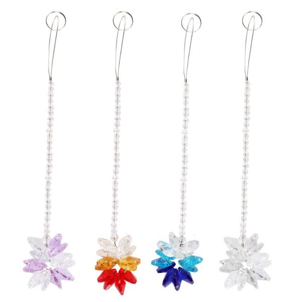 

aurora borealis crystal suncatcher window hanging feng shui healing prism sun catcher rainbow maker home garden decor decorations