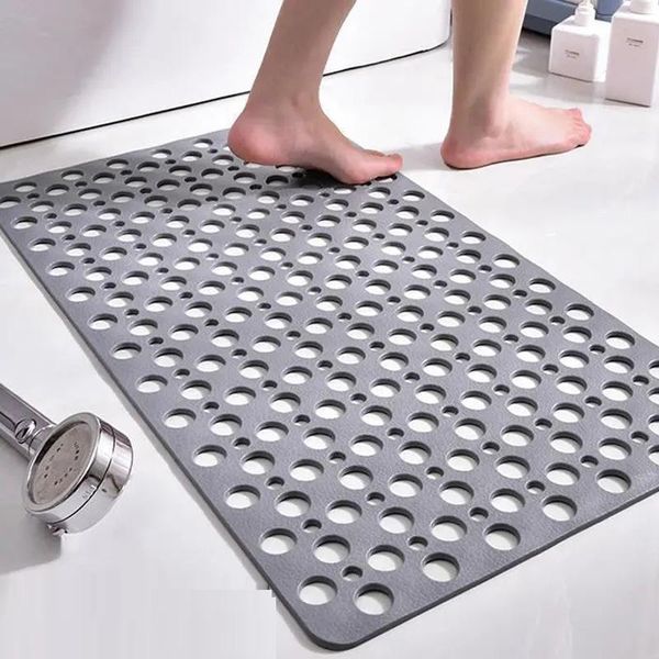 

bath mats bathroom anti-slip mat shower anti-fall floor plastic rectangle carpet toilet round hollow waterproof rugs tpe suction pad