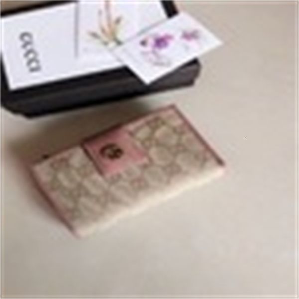 

purse brand designer luxury 337023 real leather compact long clutches wallets chain wallet pouches key card holders phone evening cases evij, Red;black