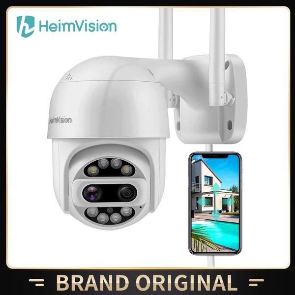 

heimvision hmf12mq ptz security camera outdoor 2x2mp ultra hd dual lens 360Â° view smart wi-fi wireless video home monitor ip cameras