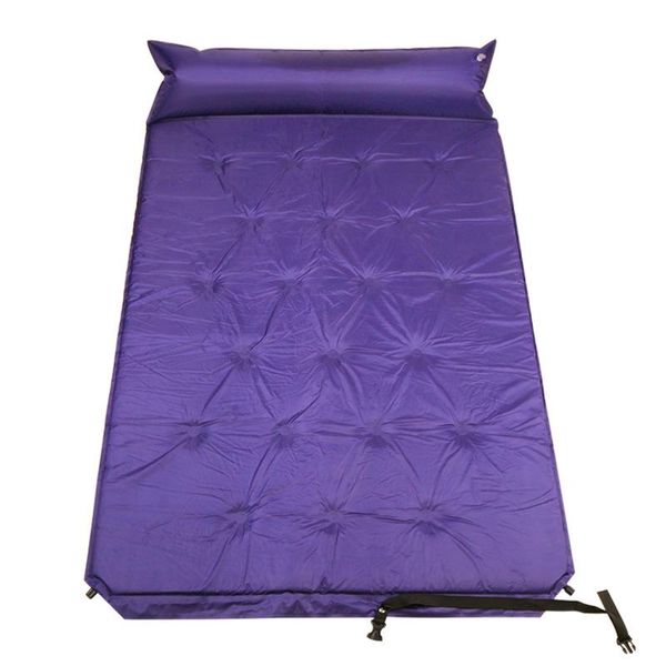 

outdoor pads inflatable couple travel cushion pad mat automatic self-inflating thickening portable camping with pillow 52042