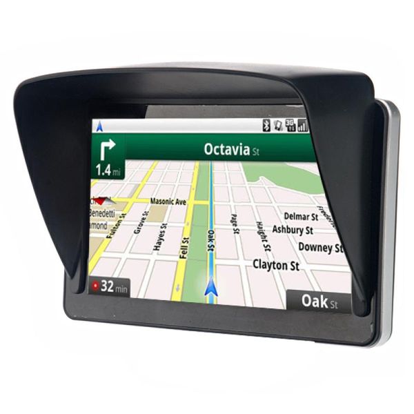 

car sunshade universal anti-reflective shield for 7-inch gps navigator (black)