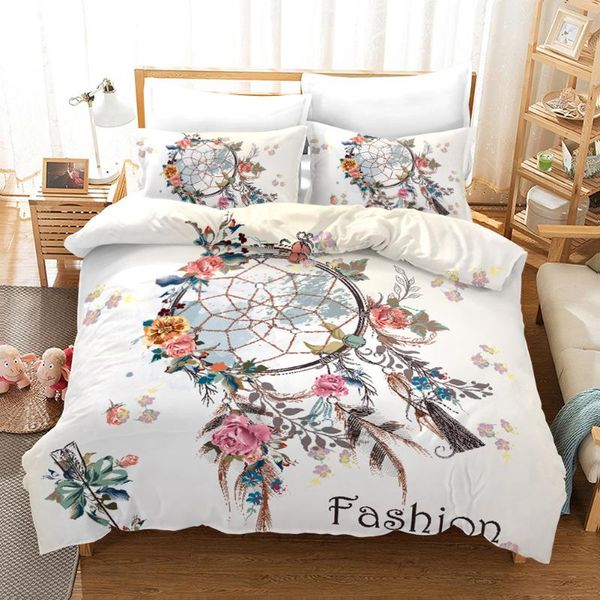 

bedding sets dreamcatcher feather duvet cover set bohemian comforter with pillowcase 2/3pcs  size simple home textile