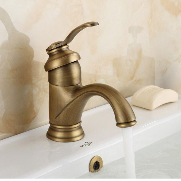 

bathroom sink faucets liuyue basin antique brass tall/low mixer faucet deck mounted single handle/hole cold water tap