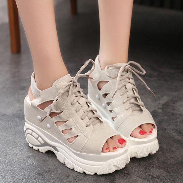 

summer waterproof high heel sandals fashion gladiator flat bottom female fish mouth hollow tie women's shoes n1-97 dress, Black